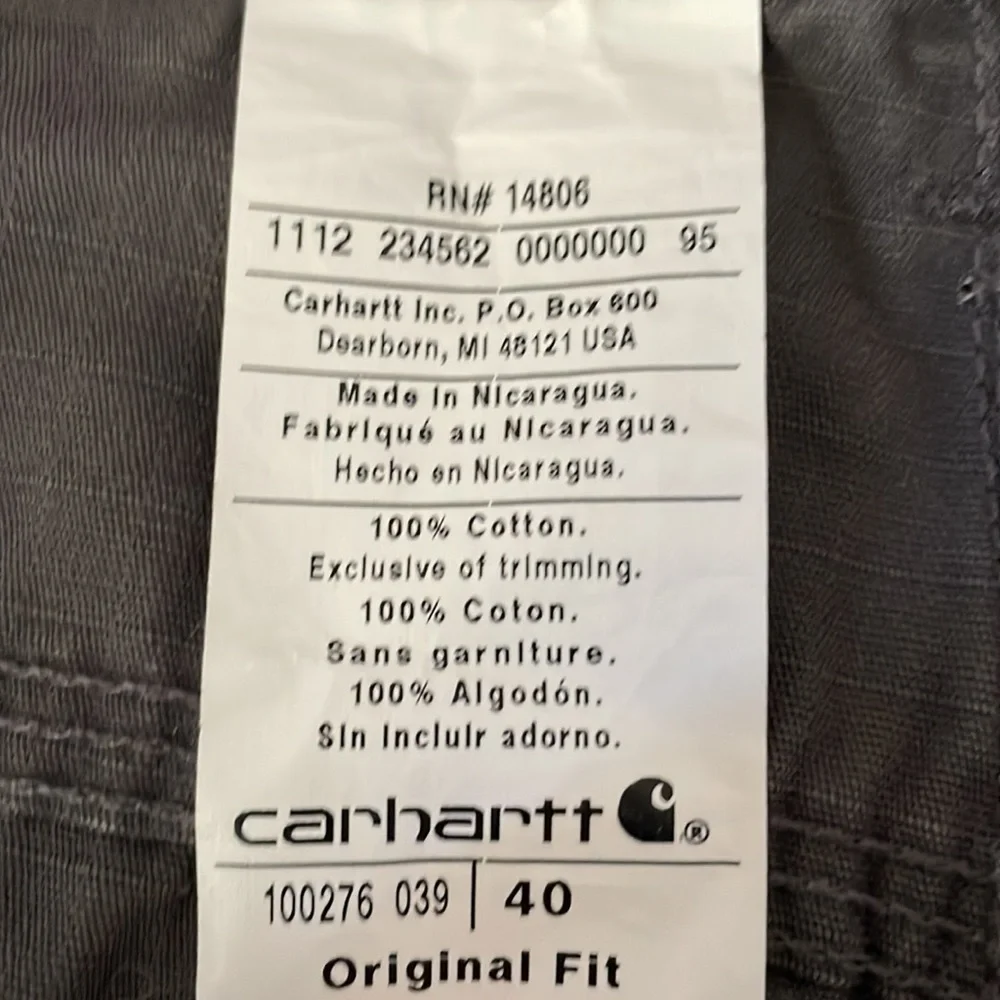 CARHARTT Original Fit Shorts Size 40